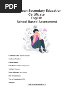 English SBA: Plan and Presentation Guide | PDF | Rubric (Academic ...