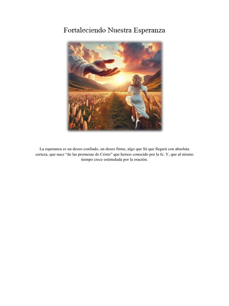 Fortaleciendo la Fe y la Confianza en Dios | PDF | Oración | Cristo ...