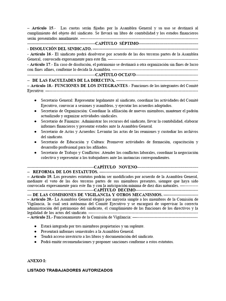 Creación de Un Sindicato (1) - 2-10-5 | PDF | Sindicato | Gobierno