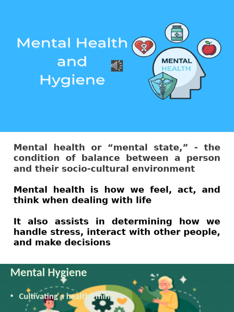Mental Health and Hygiene2 | PDF | Psychiatry | Mental Health