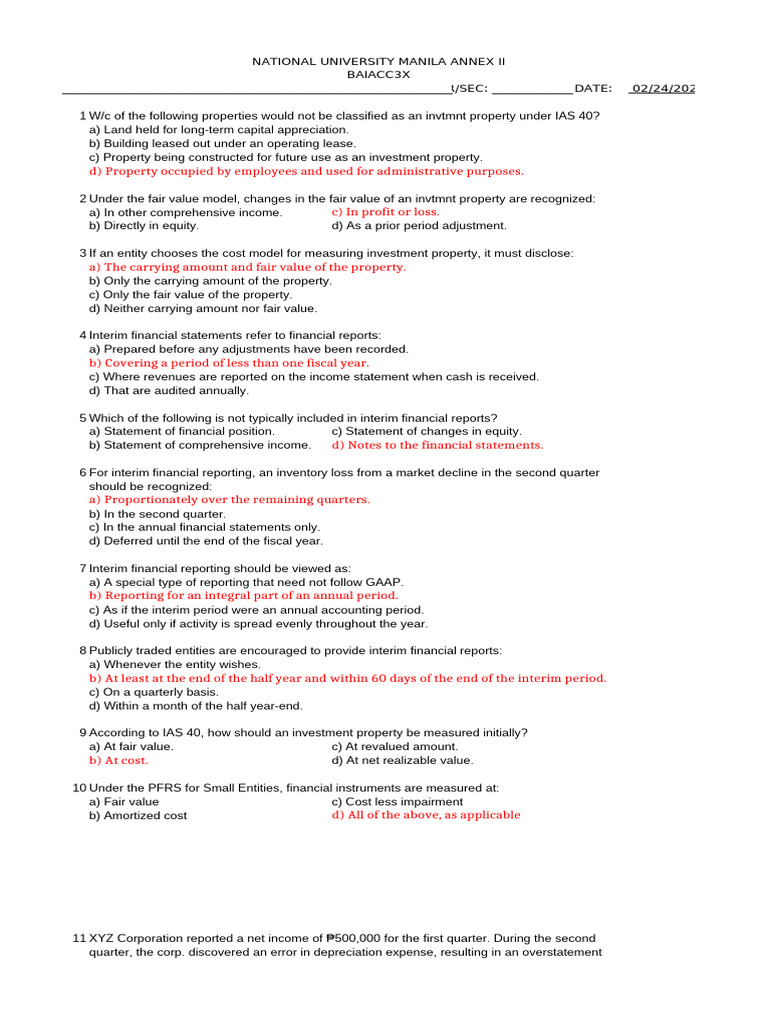 Intacc 3 Feb 24 2024 | PDF | Fair Value | Expense