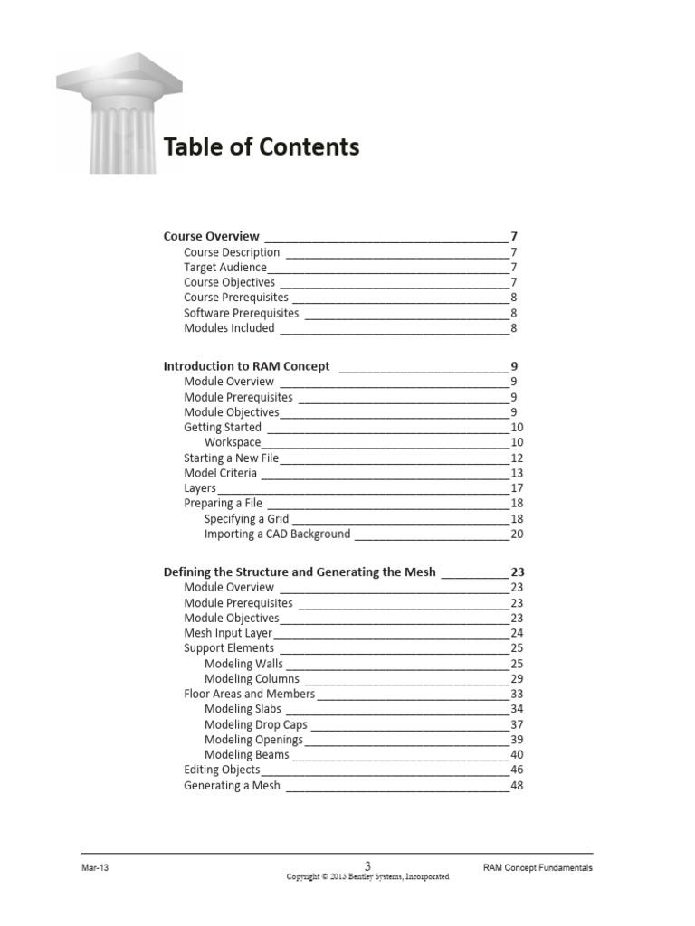RAM Concept Fundamentals Course Guide | PDF | Prestressed Concrete ...