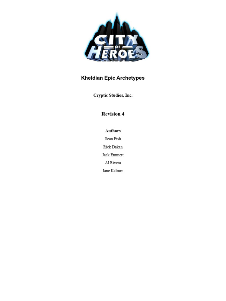 Kheldian Epic Archetypes | PDF | Science | Predation