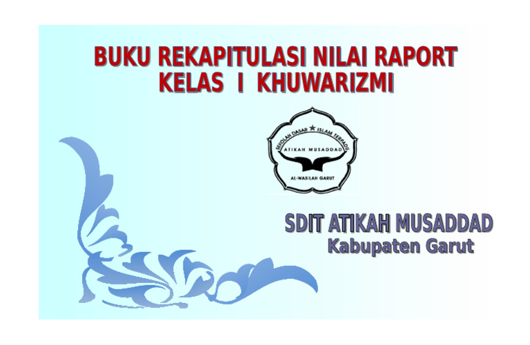 Cover Buku Rekapitulasi Nilai Raport | PDF