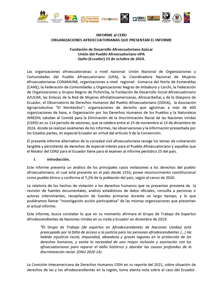 Llegada de Afrodescendientes a Ecuador | PDF | Policía | Ecuador