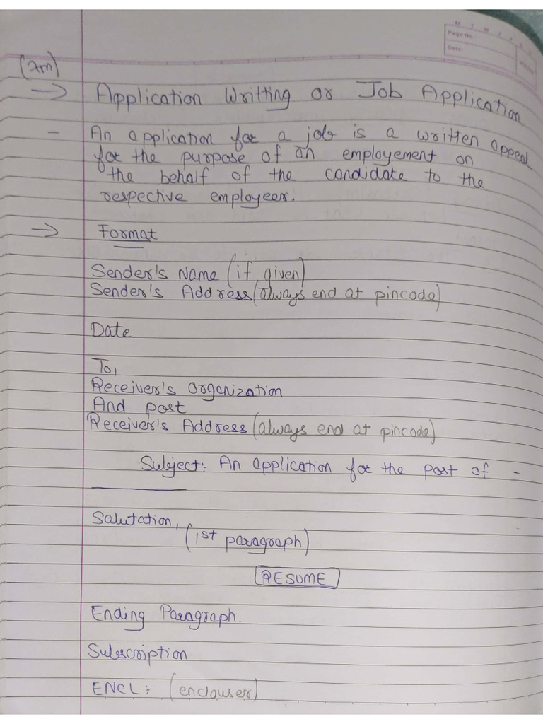 English Writing Section Rules, Format With Example | PDF