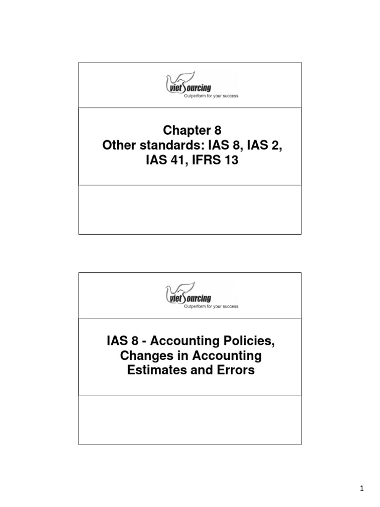 IAS 8, 2, 41, IFRS 13 Accounting Standards | PDF | Fair Value | Accounting