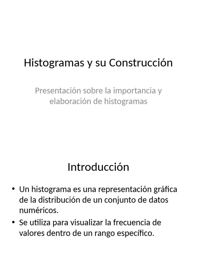 Cómo Construir Histogramas Efectivos | PDF