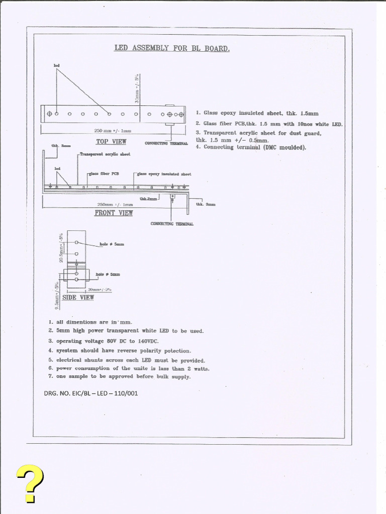 BL LED Drawing | PDF