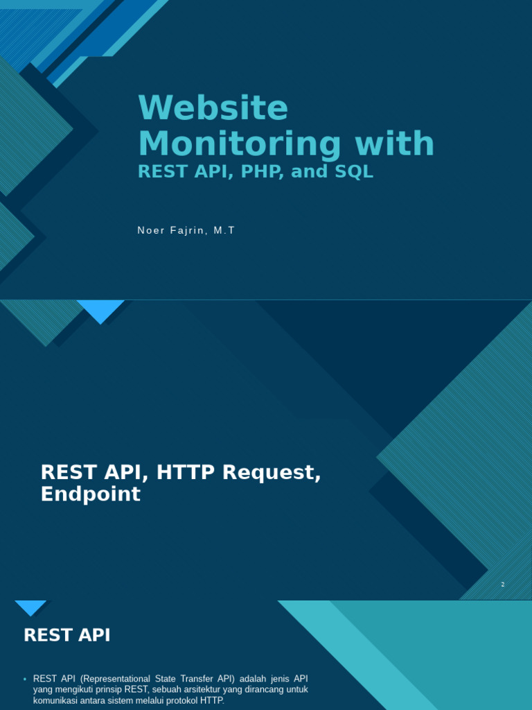 Website Monitoring With REST API, PHP | PDF