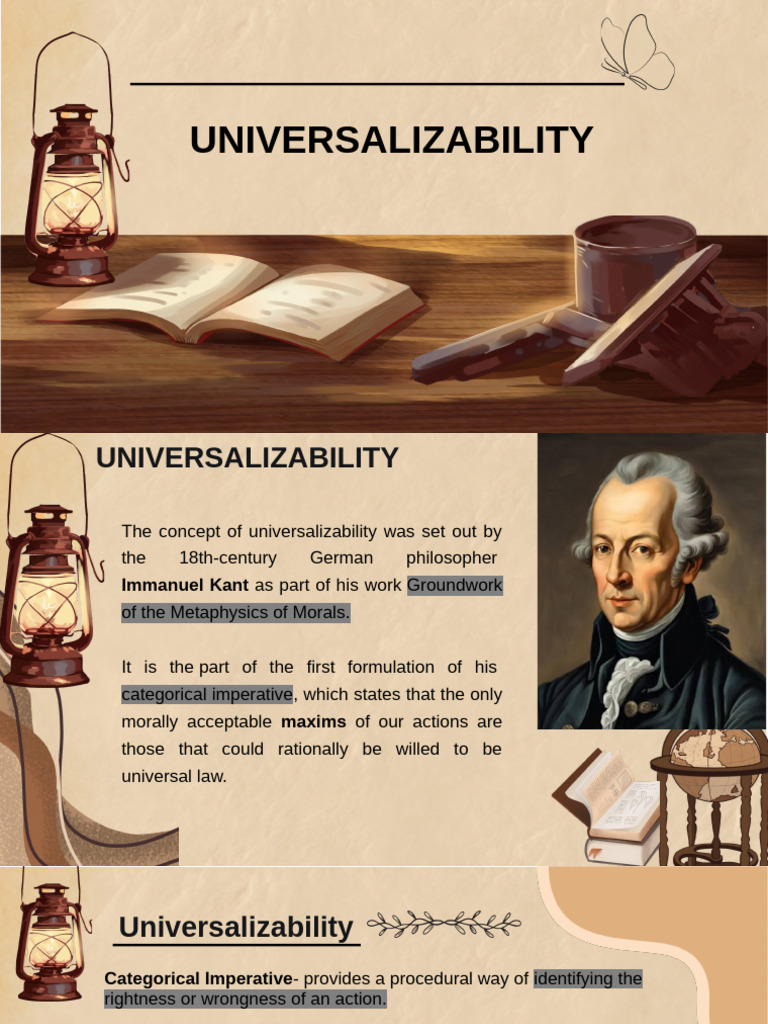 Kant's Principle of Universalizability | PDF