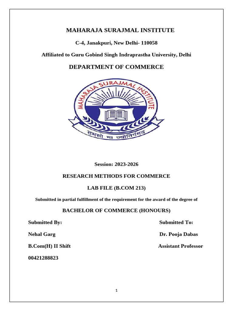 Research Methods Lab File Overview | PDF | Comma Separated Values ...