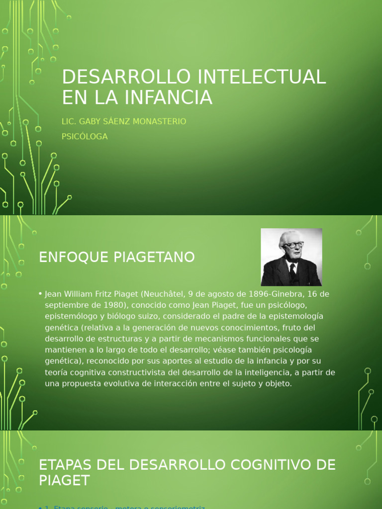 Desarrollo Cognitivo Infantil: Piaget y Vigotsky | PDF | Pensamiento ...