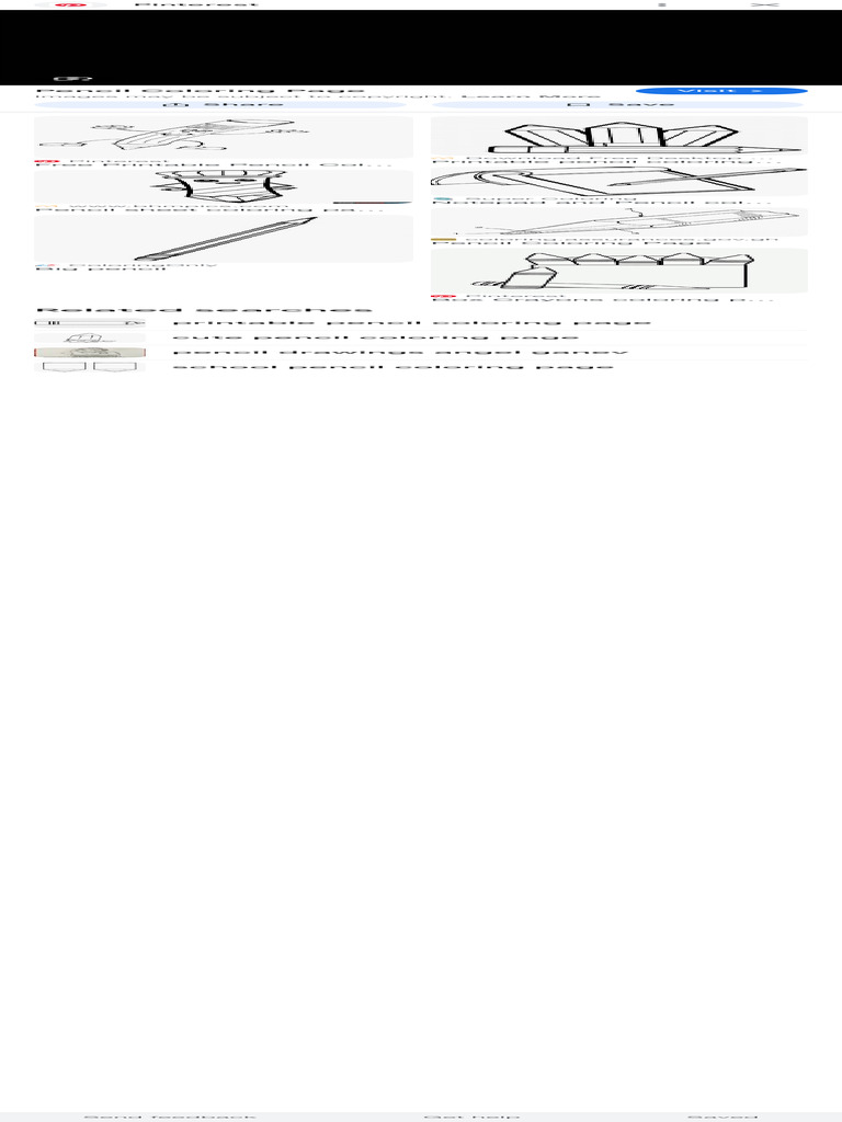 Free Printable Pencil Coloring Page | PDF