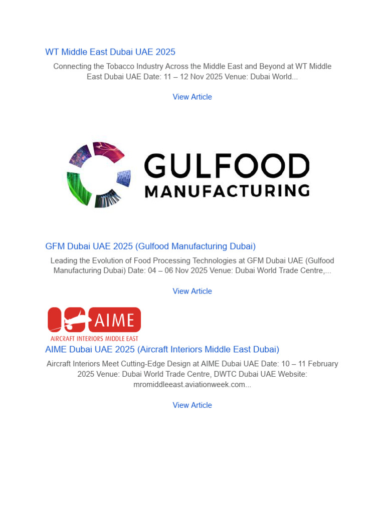 WT Middle East Dubai UAE 2025 | PDF | United Arab Emirates | Dubai