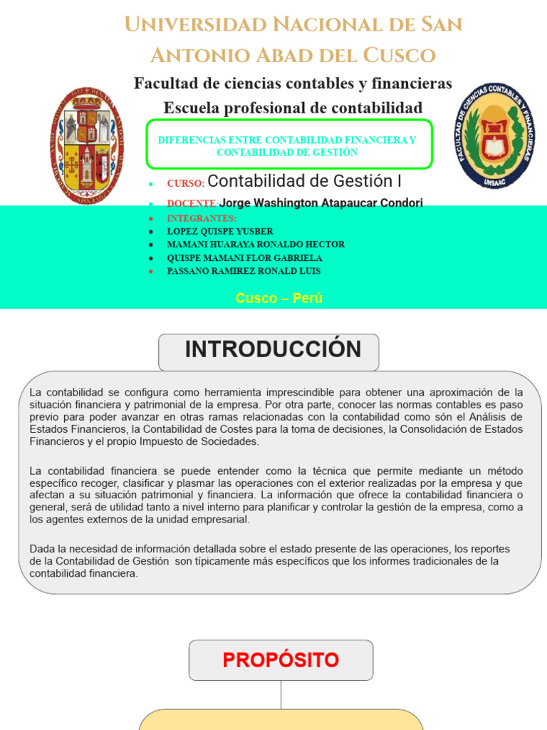 Contabilidad Financiera y de Gestión | PDF | Contabilidad ...