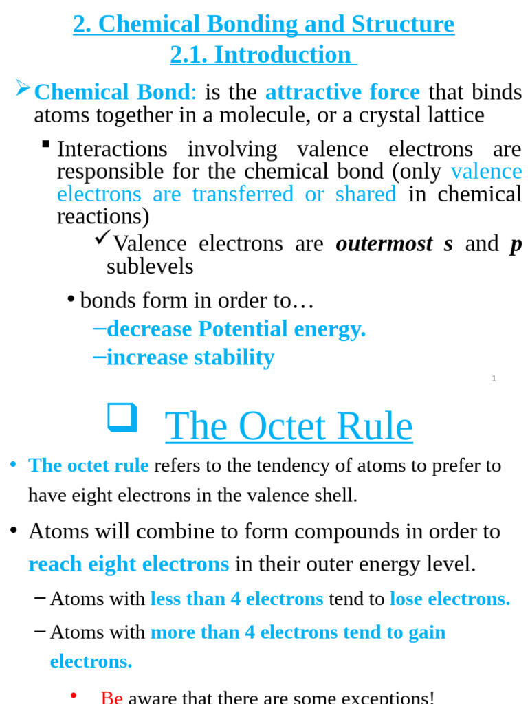 L.remedial Chemistry Course U-2 | PDF | Chemical Bond | Ion