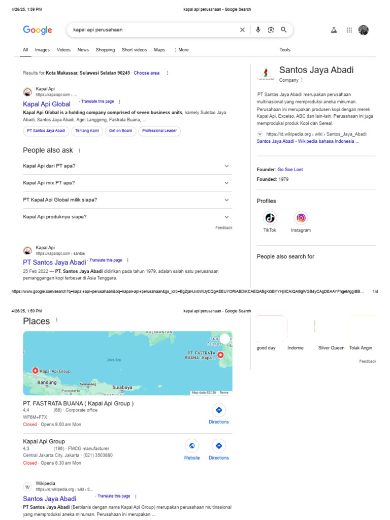Profil Perusahaan Kapal Api Group | PDF