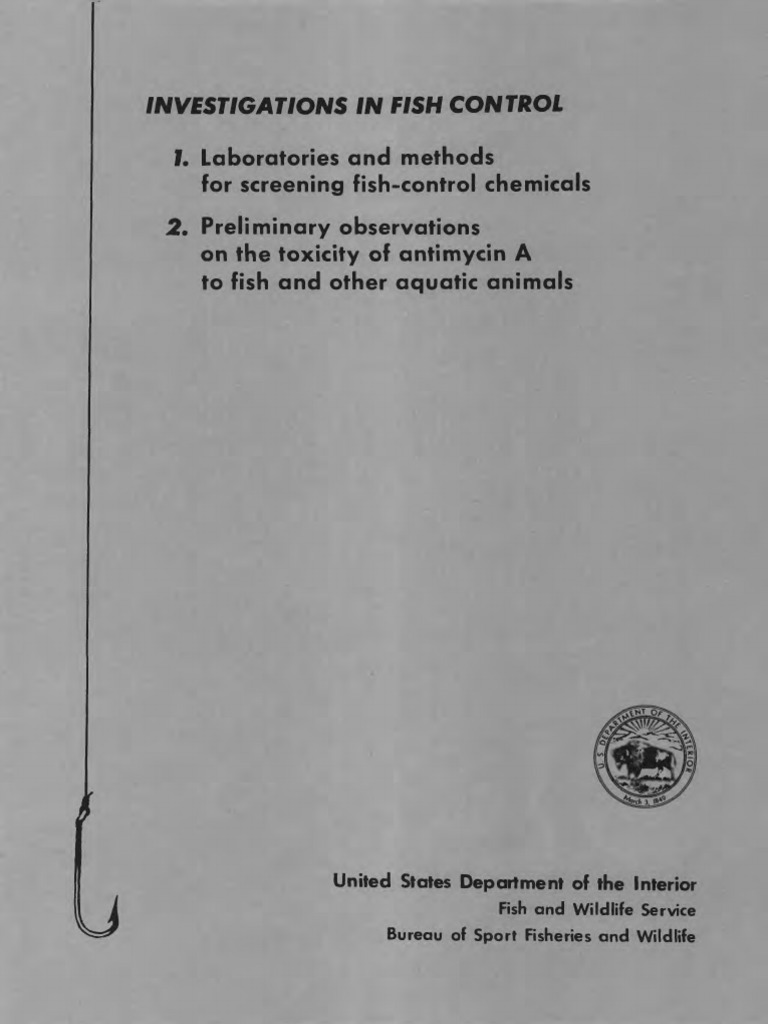 Fish Control Investigations Overview | PDF | Assay | Water