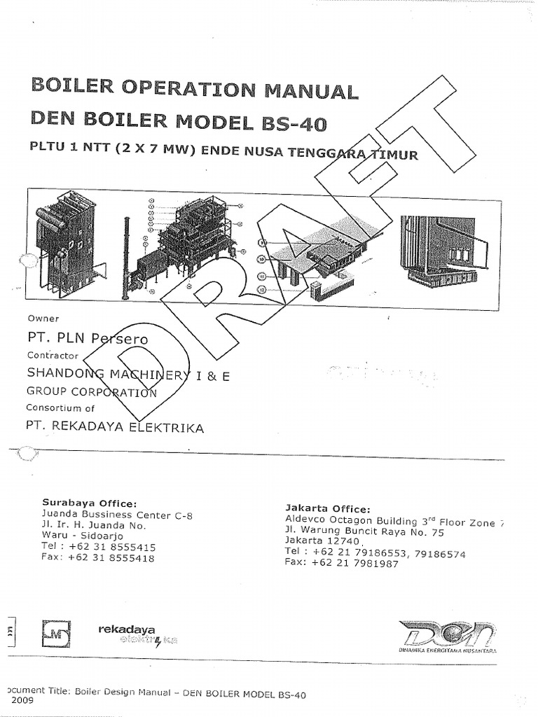 PLTU 1 NTT ENDE - Boiler Design Manual DEN Boiler Model BS 40 - Draft 2 ...