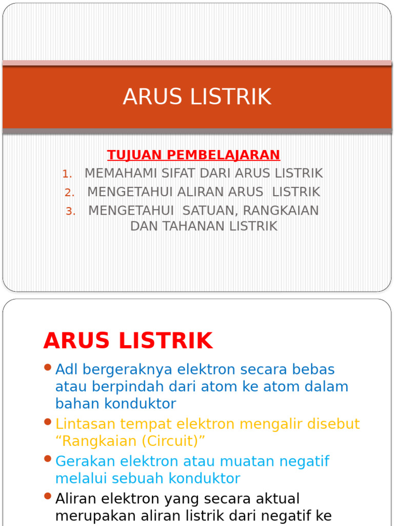 Memahami Arus Listrik dan Satuan Terkait | PDF