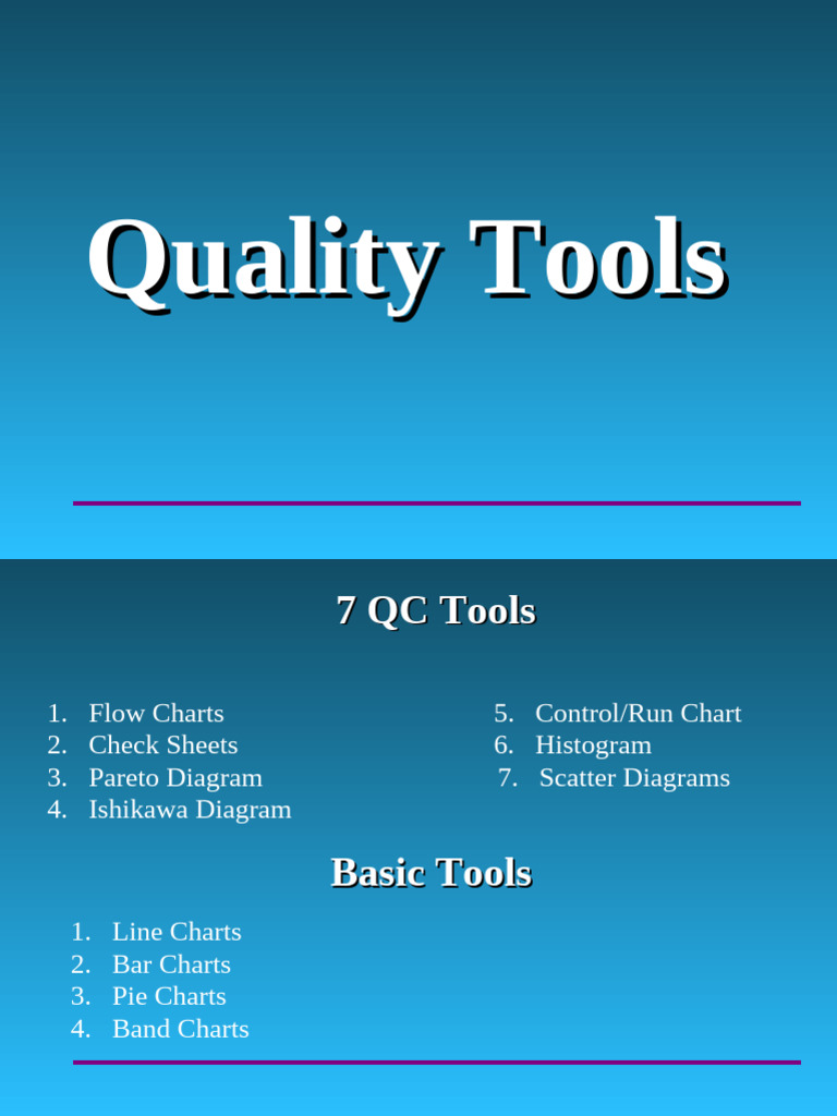 Overview of 7 QC Tools | PDF | Histogram | Scatter Plot
