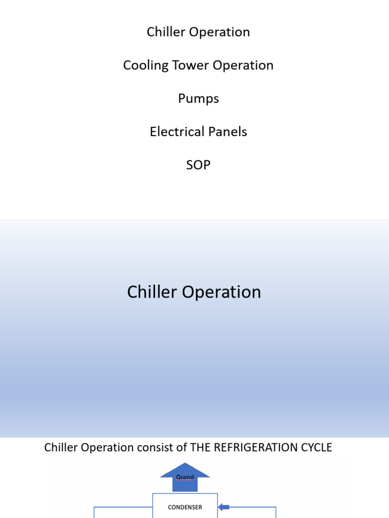 Chiller System Operation Overview | PDF | Air Conditioning | Temperature