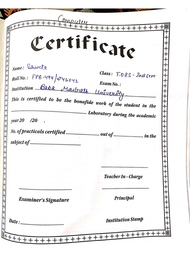 Computer File Handwritten Pdf Pdf