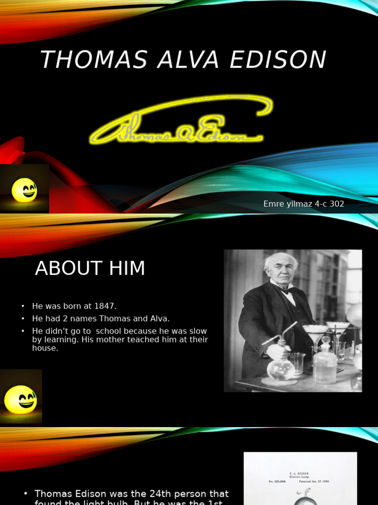 Thomas Edison: Inventor of the Light Bulb | PDF