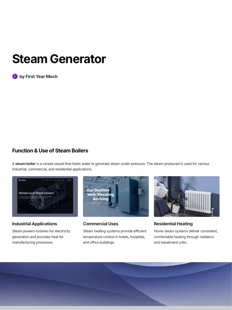 Comprehensive Guide to Steam Boilers | PDF | Boiler | Steam