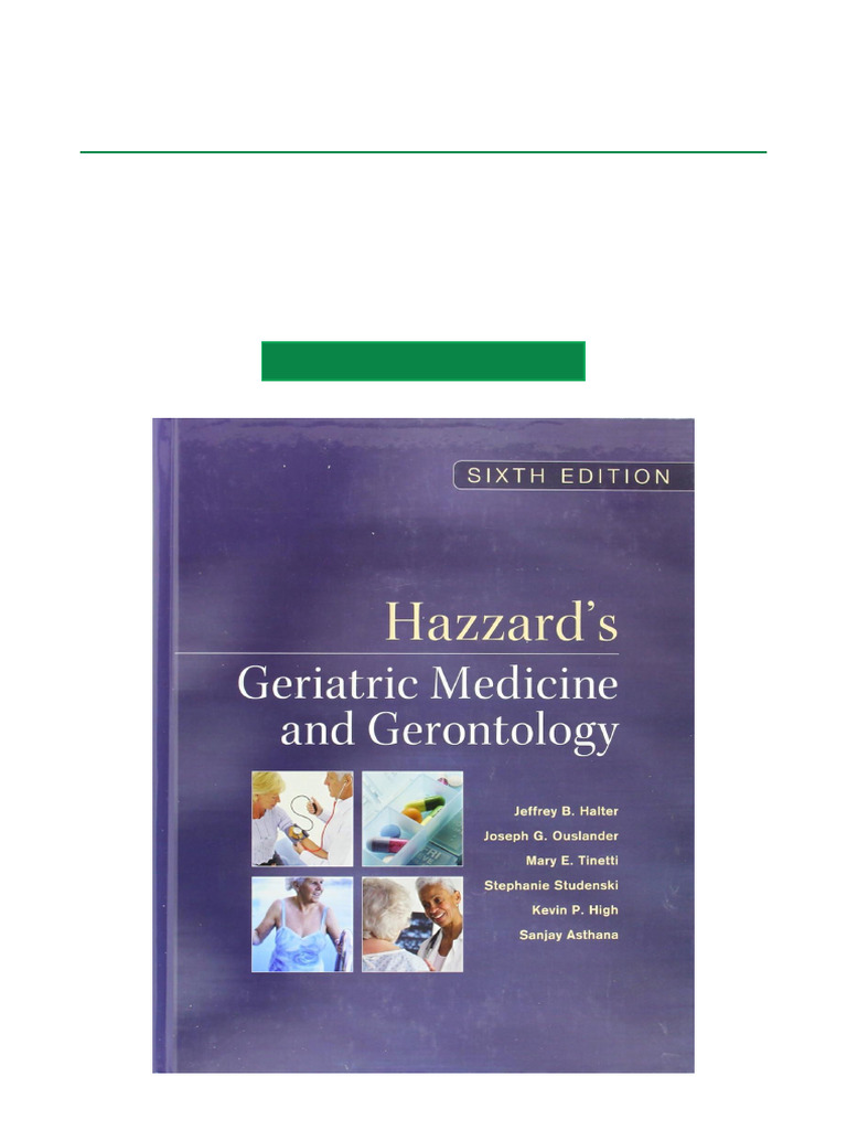 Hazzard's Geriatric Medicine Overview | PDF | Doctor Of Medicine