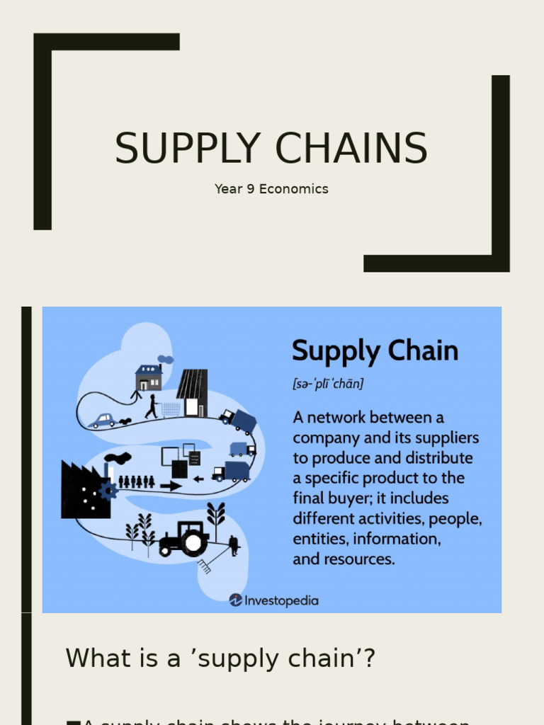 Understanding Supply Chains in Economics | PDF