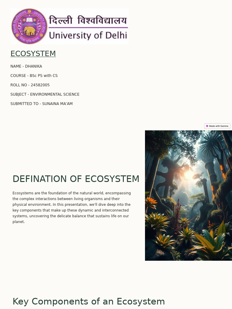 Understanding Ecosystem Components | PDF | Ecosystem | Plant Nutrition