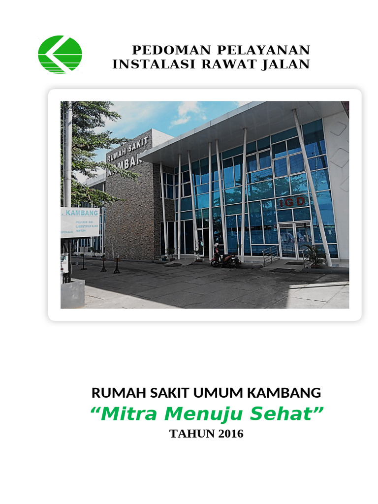 Pedoman Pelayanan Rawat Jalan RSU Kambang | PDF