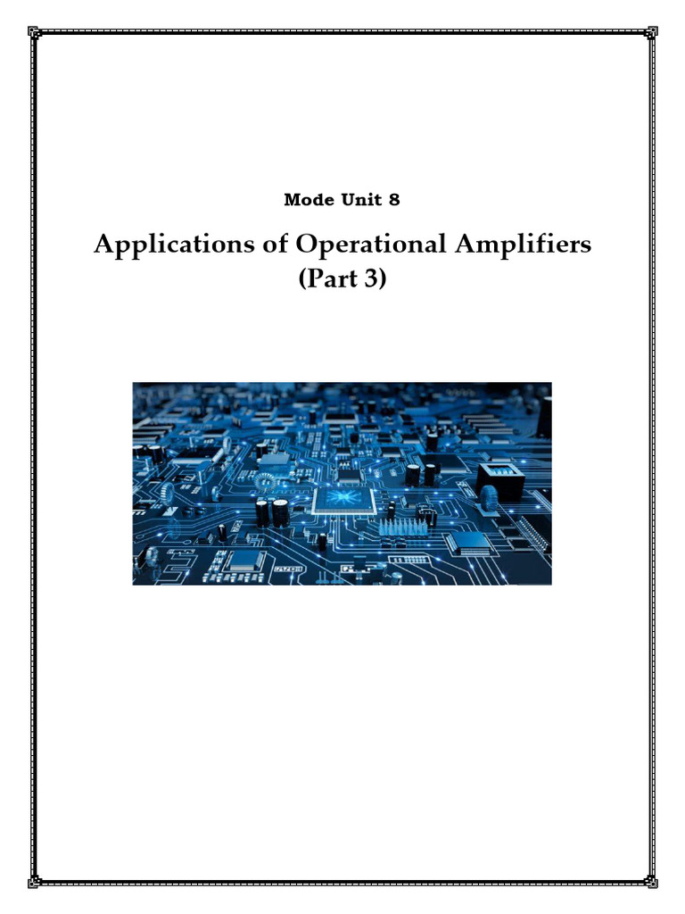 Op-Amp Applications for Medical Instrumentation | PDF | Operational ...