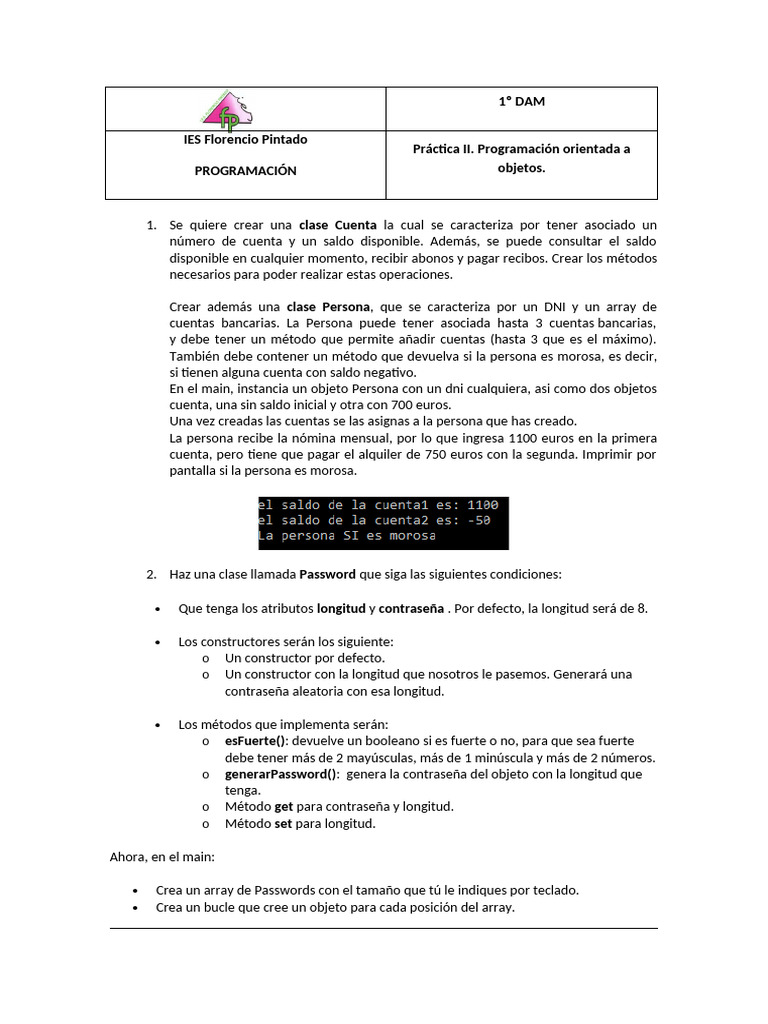 Programación Orientada a Objetos en Java | PDF | Contraseña ...