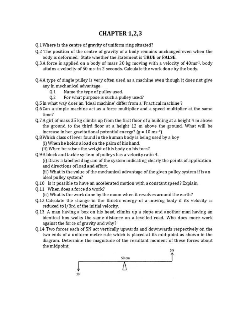 Unchanged Man: Chapter 1 Overview | PDF | Force | Lever