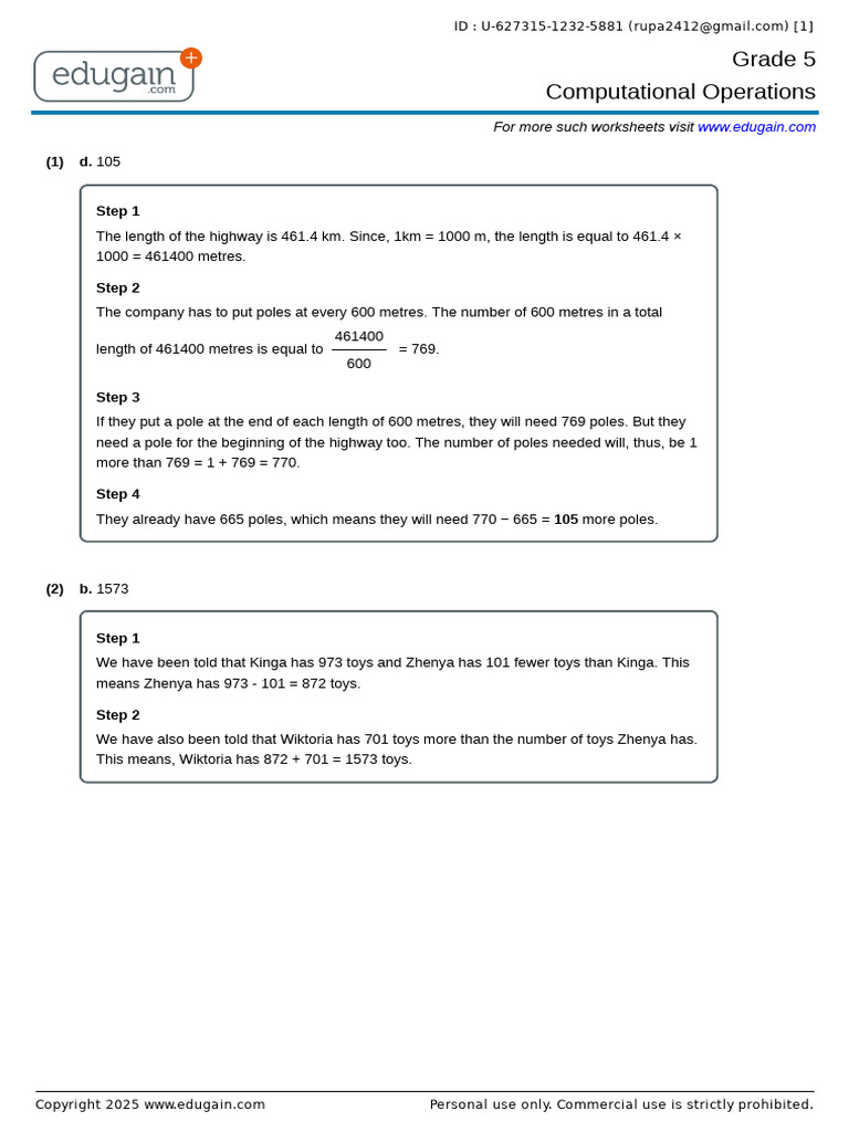 Grade5 627315 1232 5881.ah | PDF | Arithmetic | Mathematics