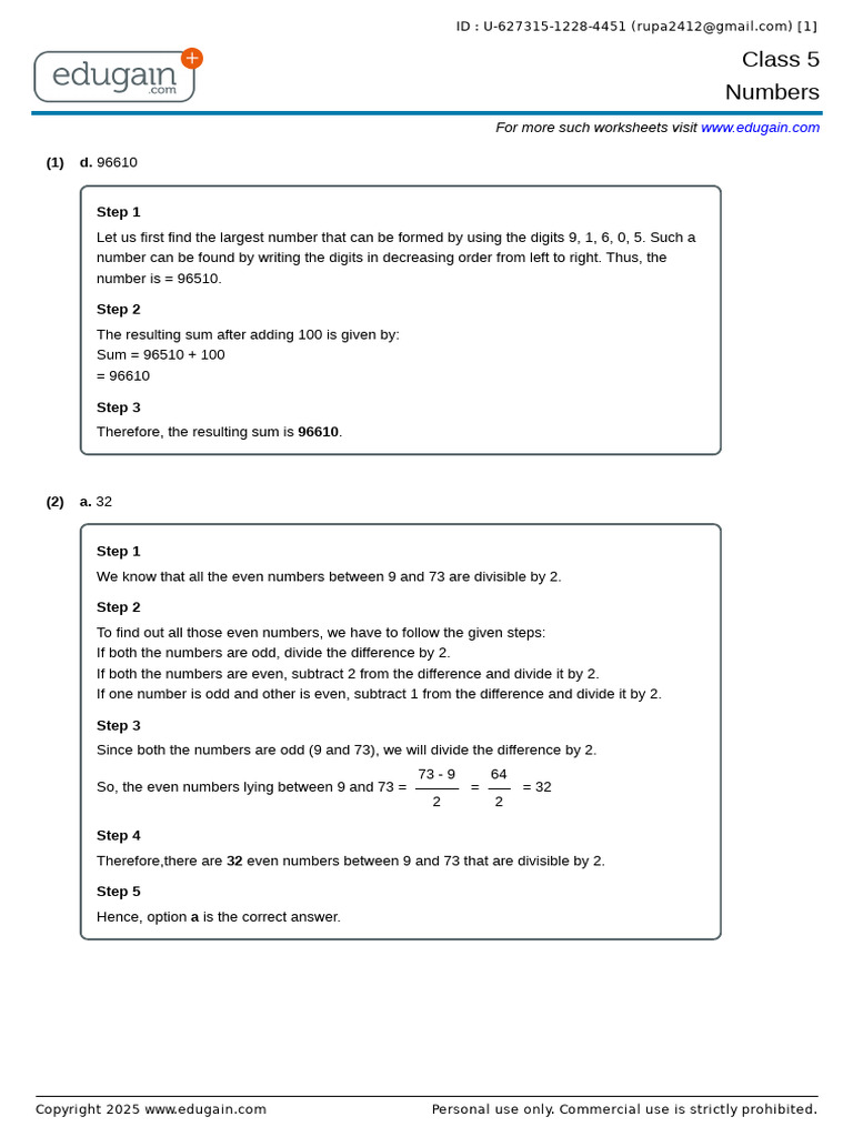 Grade5-627315-1228-4451.ah | PDF | Numbers | Elementary Mathematics