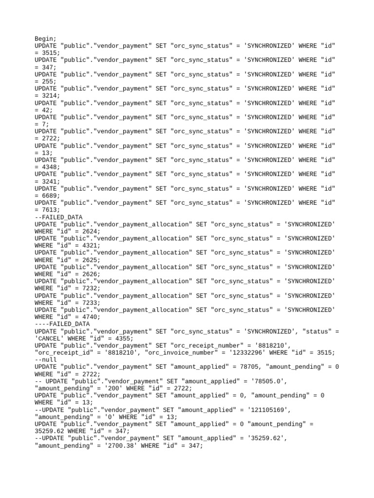 View of Vendor Payment Status Updates | PDF