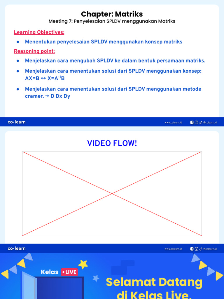 Penyelesaian SPLDV dengan Matriks | PDF