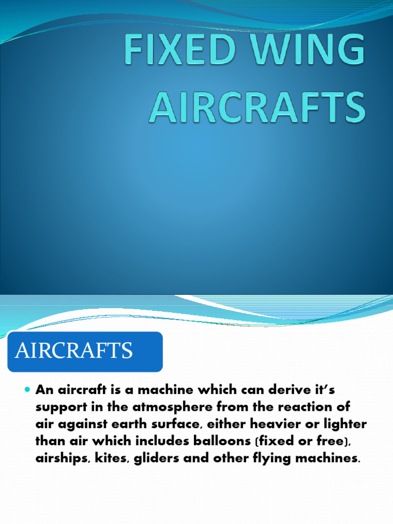 Types and Functions of Aircraft | PDF | Flight Control Surfaces | Aircraft