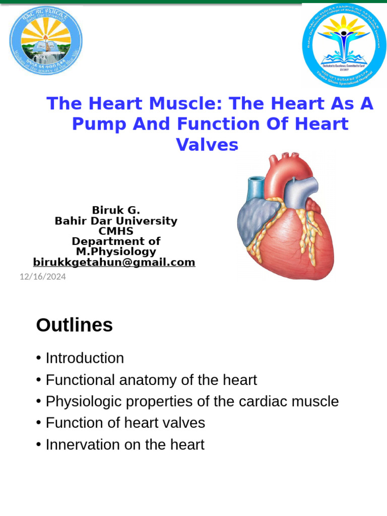 1.heart Muscle, Heart Valves | PDF | Heart Valve | Heart