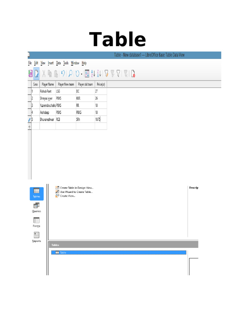 Table | PDF