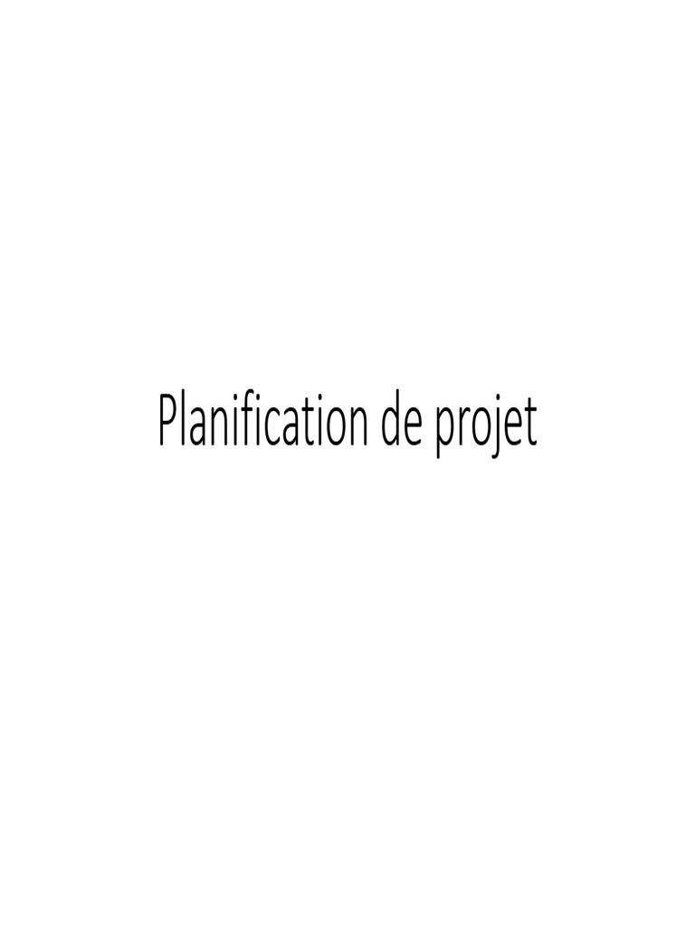 Guide complet de planification de projet | PDF | Gestion de projet ...