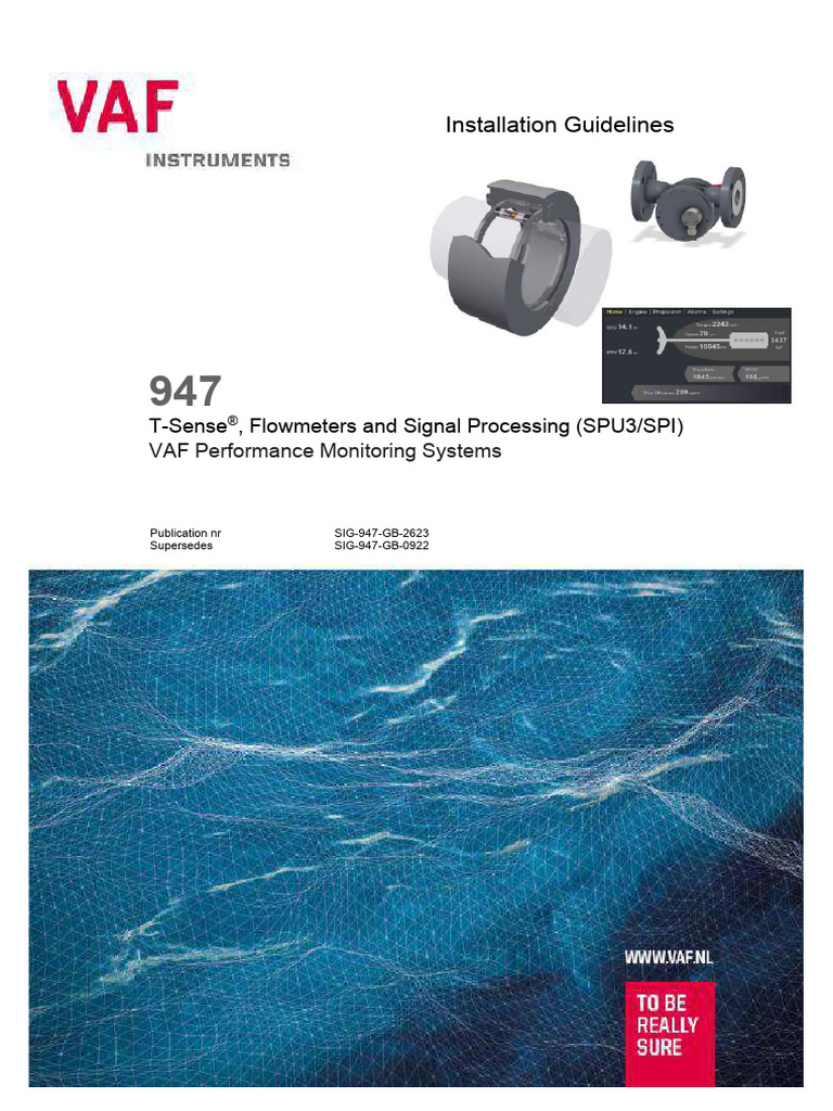 VAF Flowmeter Installation Manual | PDF | Flow Measurement | Network Switch