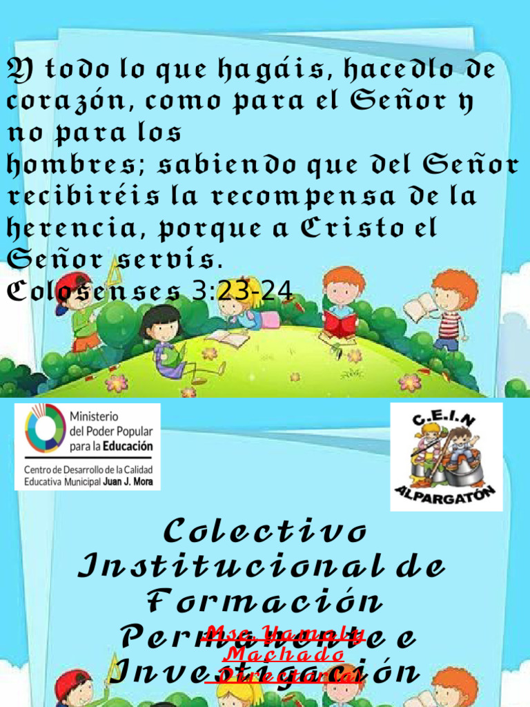 Espacios y Rutinas en Educación Preescolar | PDF | Educación de la ...