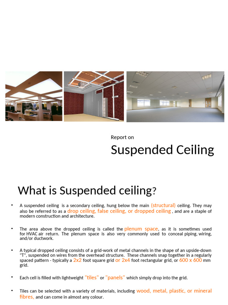 Overview of Suspended Ceiling Systems | PDF | Building Engineering ...