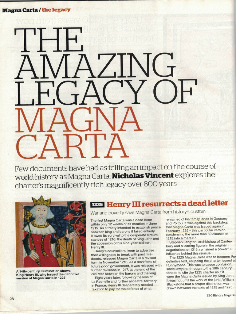 Legacy of Magna Carta Feb 2015 | PDF
