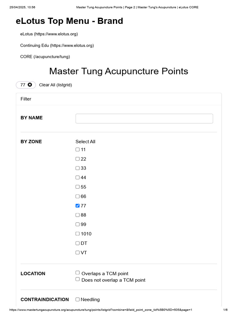 Master Tung Acupuncture Points - Page 2 | PDF | Acupuncture ...